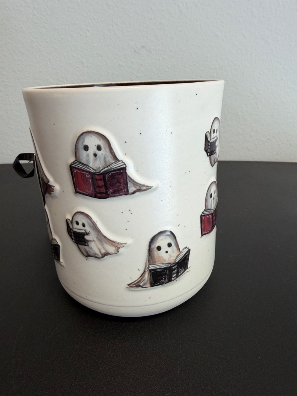 Cobwebs 8 Cauldrons | Ghost Book Lover Ceramic Mug 👻☕️🕸️ - Picture 6 of 9